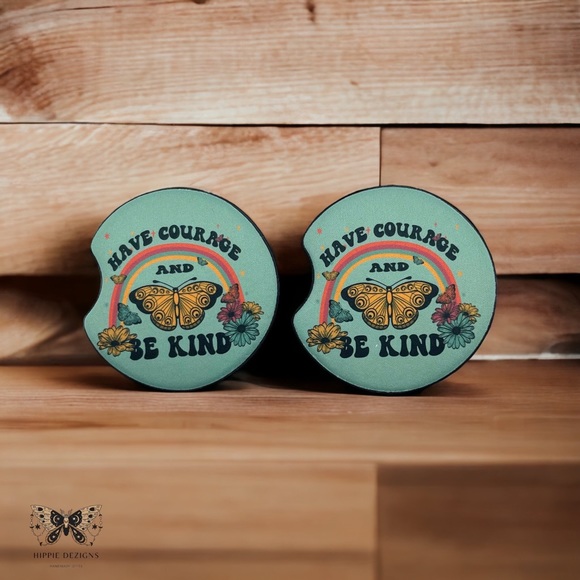 Have Courage 🦋 Car Coasters | Car Accessories - Picture 5 of 12